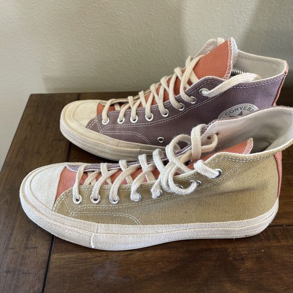 Size 8.5 - Converse Chuck 70 Tri-Panel Pack Shoes Prairie Sand Noble Grey - Picture 4 of 8